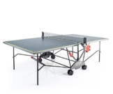 Kettler Tischtennisplatte AXOS Outdoor 3 - Farbe: Grau und gelb - TT-Tisch für draußen - Qualität MADE IN GERMANY - Tischtennistisch für den Garten - Artikelnummer: 07176-950 -